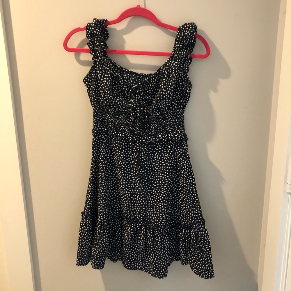 Navy blue mini dress